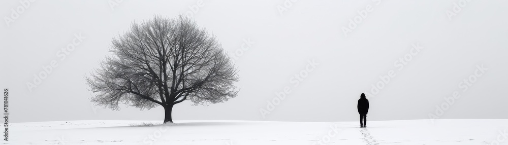 Fototapeta premium A minimalist representation of a Monochromatic minimalism