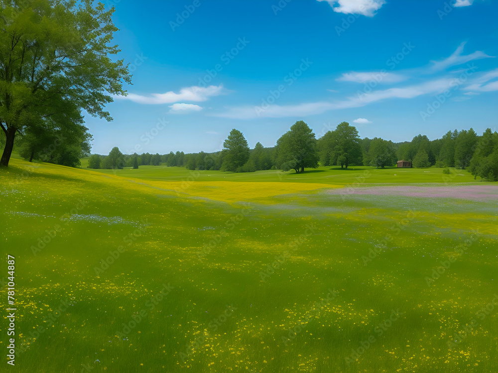 Obraz premium field and sky