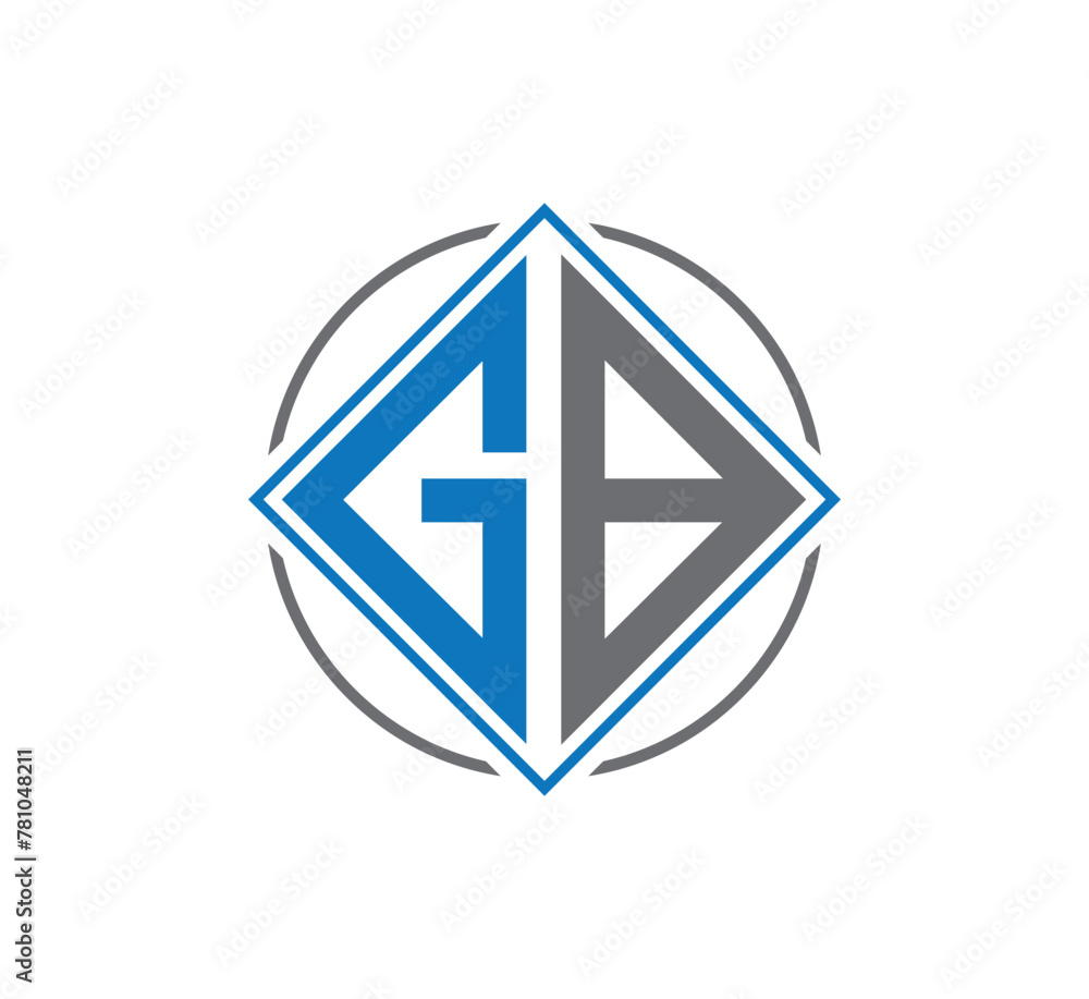 GB letter logo design vector 