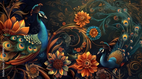 Floral pattern, Floral pattern images, Seamless patterns with flowers, Floral pattern wallpaper, and Peacock patterns with flowers are also included