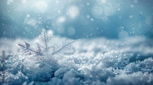 Snow-laden branches droop against a wintery backdrop © Wp Background