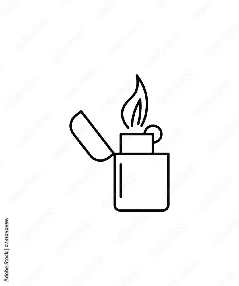 lighter icon, vector best line icon. lighter icon, vector best line icon.