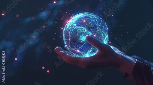Hand-grasping a worldwide network connection Internet-based correspondence photo