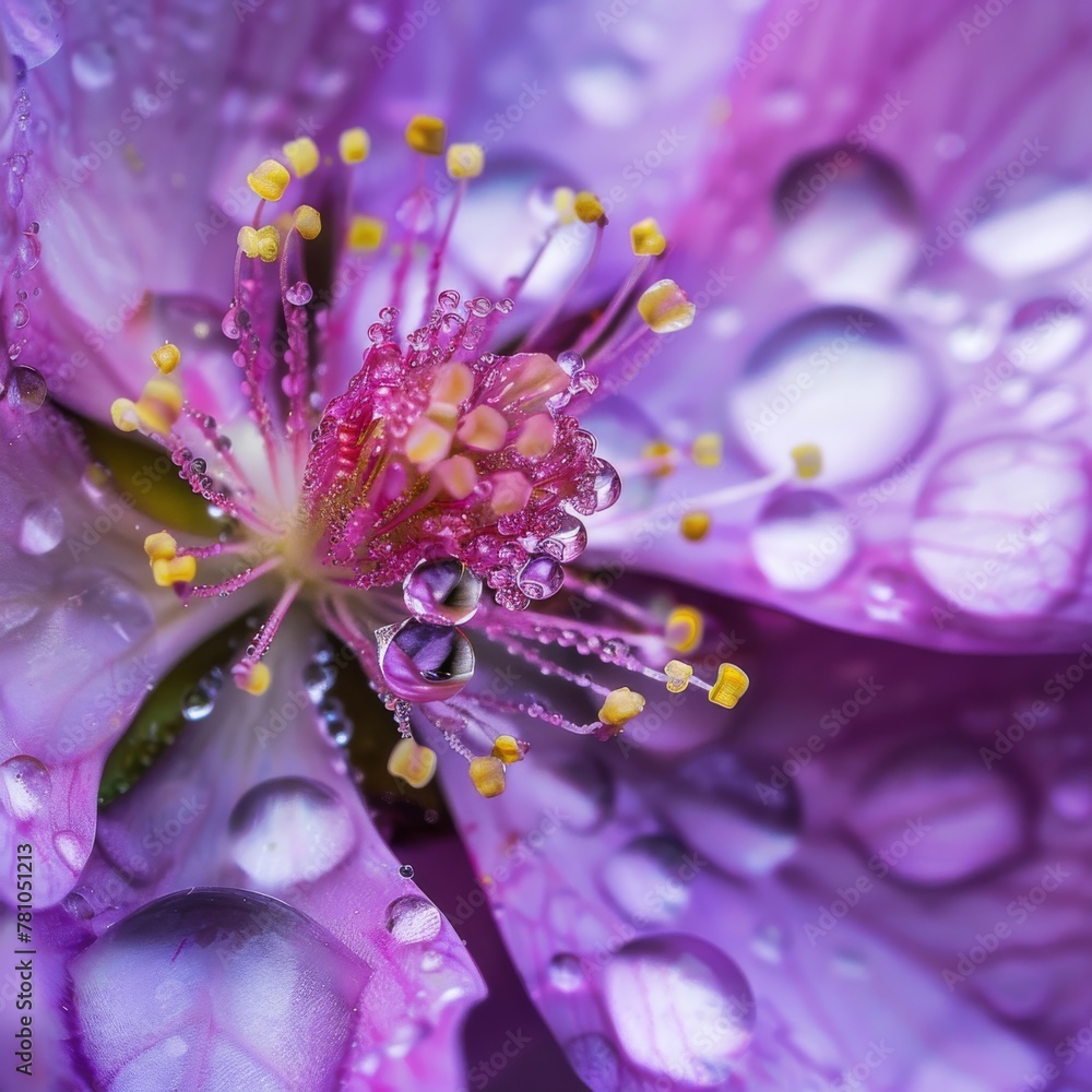 macro close up water droplets on a beautiful flower macro close up water droplets on a beautiful flower