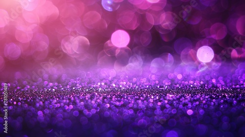 Backdrop with purple glitter lights
