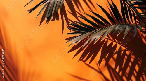 Overlaying a tropical palm leaf on a Halloween and Thanksgiving backdrop