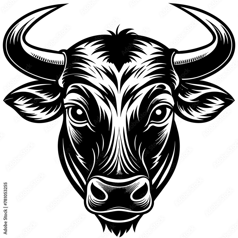 Bullhead silhouette vector illustration. Bullhead silhouette vector illustration.