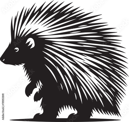 Porcupine  Silhouette Design 