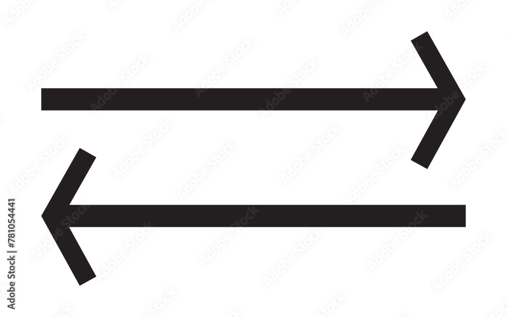 Long arrows icon set. Vector set of trendy long arrows left and right in flat style directional signs for navigation. Black arrows vector illustration. Icons isolated. Long arrows icon set. Vector set of trendy long arrows left and right in flat style directional signs for navigation. Black arrows vector illustration. Icons isolated.