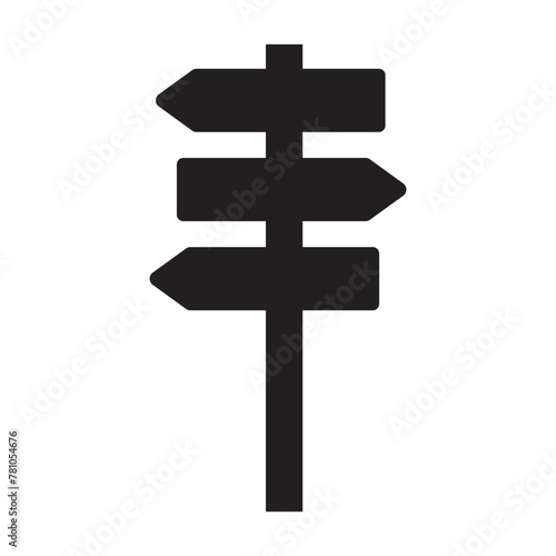 Wallpaper Mural signpost icon vector, pointer icon, road sign, directional guidepost icon. Stock Vector illustration isolated Torontodigital.ca