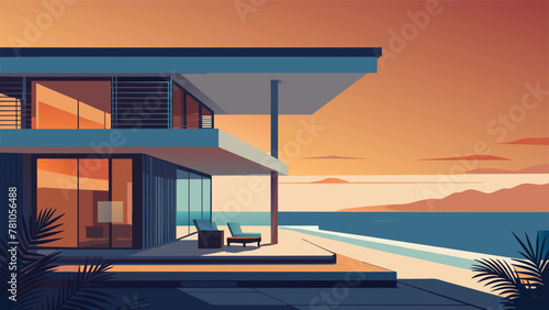 In a beachfront villa the automated climate control system makes the most of the ocean breeze and natural sunlight. As the day progresses the