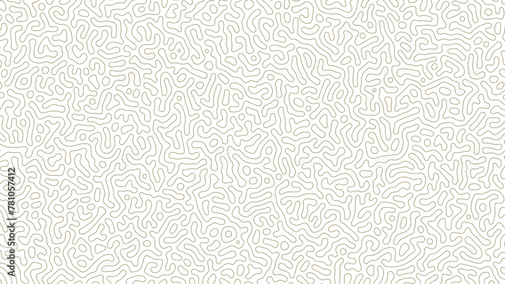 Monochrome Turing reaction background. Abstract diffusion pattern with chaotic shapes. Organic pattern background. Vector illustration. - obrazy, fototapety, plakaty 