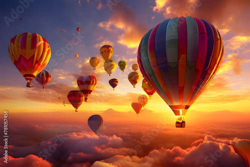 hot air balloon at sunset
Generative AI