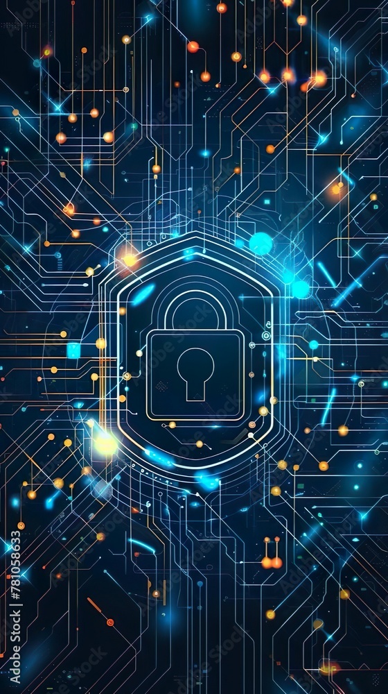 cyber security shield, technology background cyber security shield, technology background