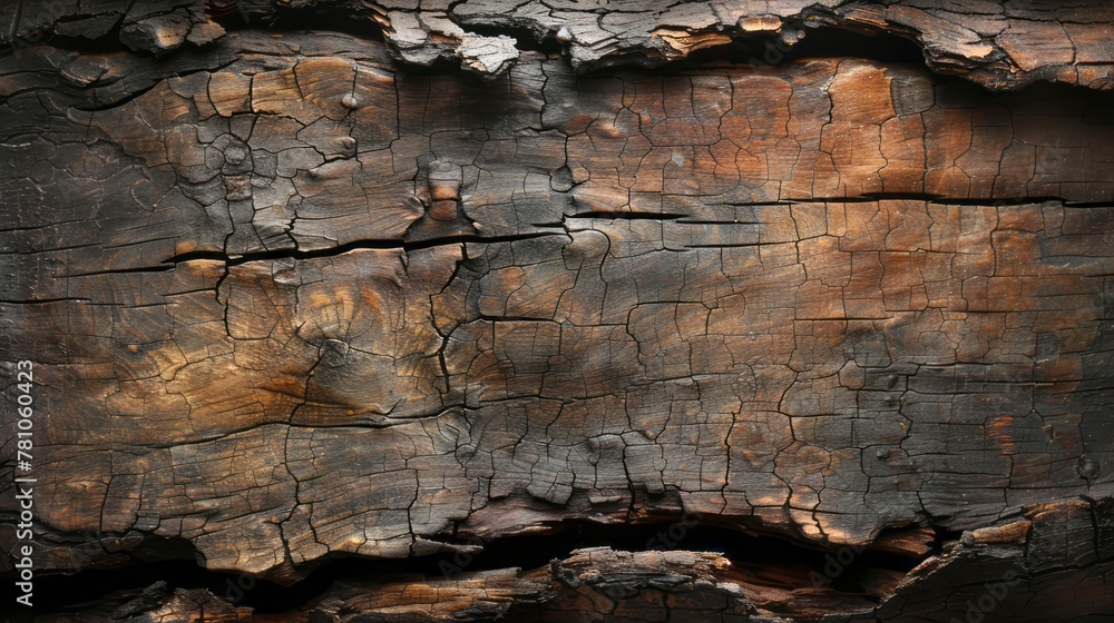 Texture of bark wood use as natural background - obrazy, fototapety, plakaty 
