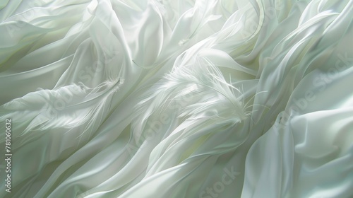 White fabric feather photo