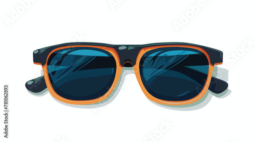 Sunglasses on a white background. flat vector isolated © inshal