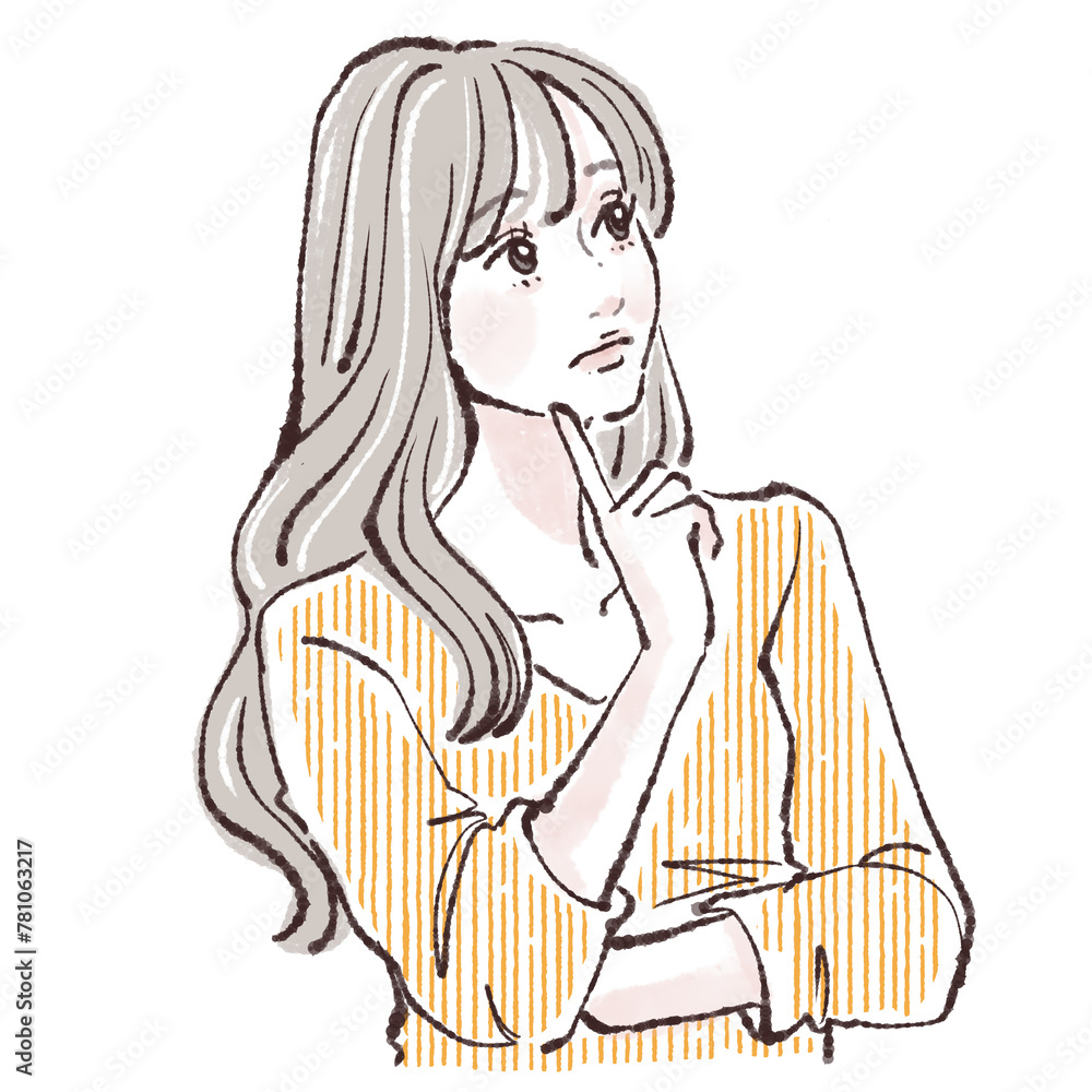 女性・女の子のイラスト素材 女性・女の子のイラスト素材