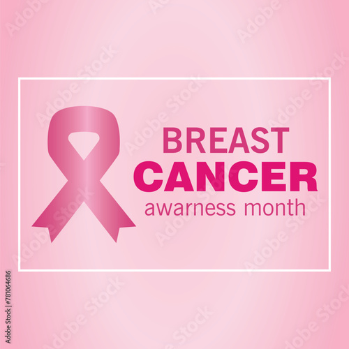 Gradient breast cancer awareness month background