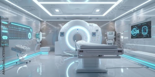 Advancing Healthcare: A Futuristic Medical Scanning Room Equipped with Cutting-Edge Diagnostic Technology, Generative AI