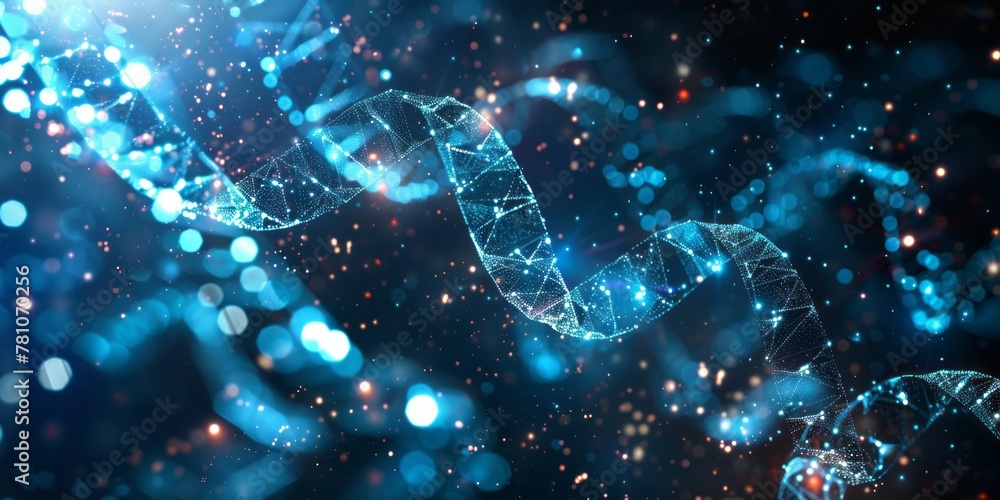 Background futuristic healthcare technology. Banner with space for text Background futuristic healthcare technology. Banner with space for text