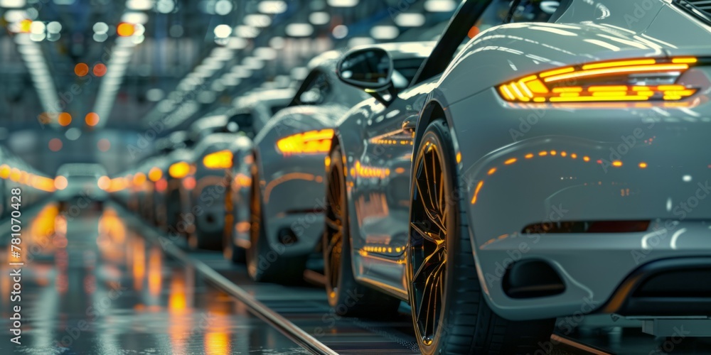 Background featuring cutting-edge car designs and manufacturing facilities Background featuring cutting-edge car designs and manufacturing facilities