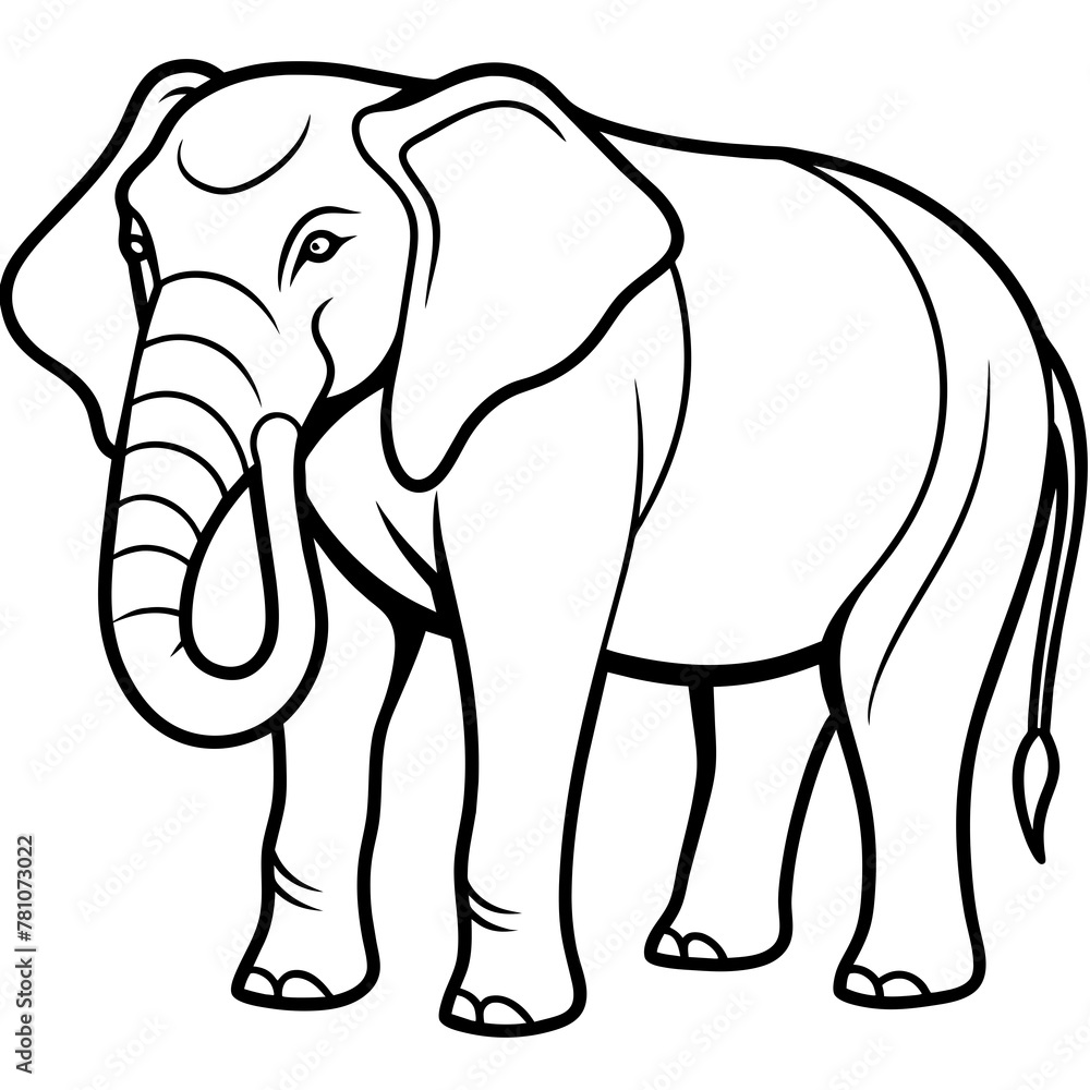Asian Elephant Silhouette A Majestic Icon of the Wild Asian Elephant Silhouette A Majestic Icon of the Wild