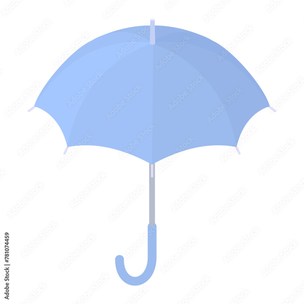 アイソメトリックで描いた傘のイラスト