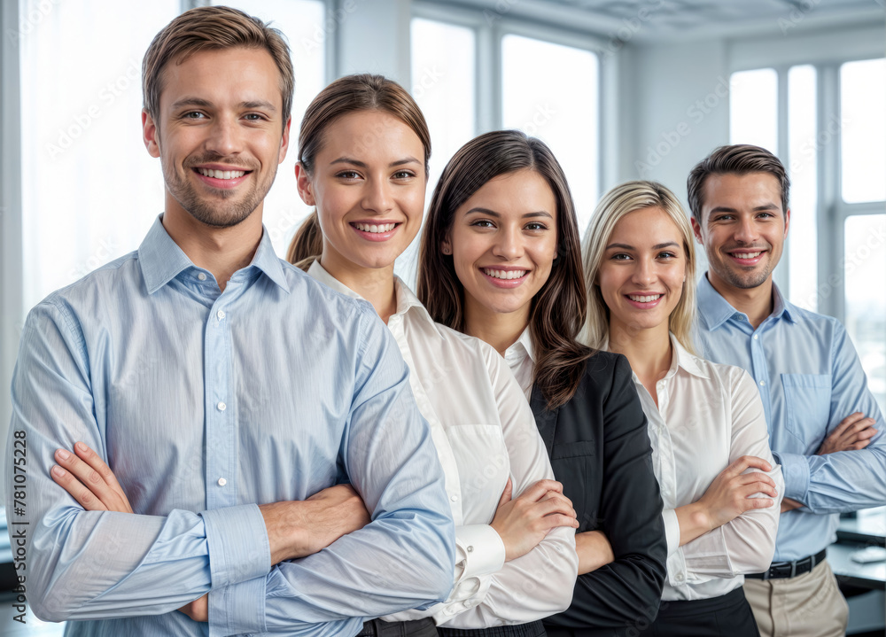 Diverse Colleagues in Office Portrait Diverse Colleagues in Office Portrait