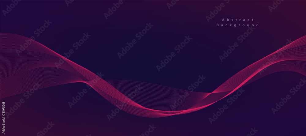 Purple background with flowing wave lines. Futuristic technology concept. Vector illustration
Purple background with flowing wave lines. Futuristic technology concept. Vector illustration