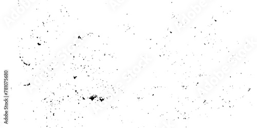 Dust overlay distress grungy effect paint. Black and white grunge seamless texture. Dust and scratches grain texture on white and black background. 