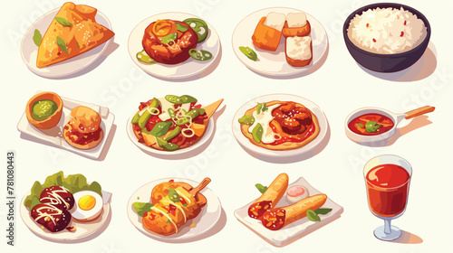 Food plate icon vector image on white background 2d