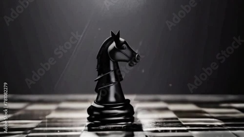 Chess pieces, Chess board, Chess passion. Movement of pieces photo