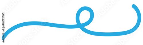 Squiggle and swirl lines. Set of hand drawn calligraphic swirls. Vector illustration in doodle style