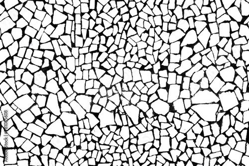 Seamless high-resolution texture of white stone fragments