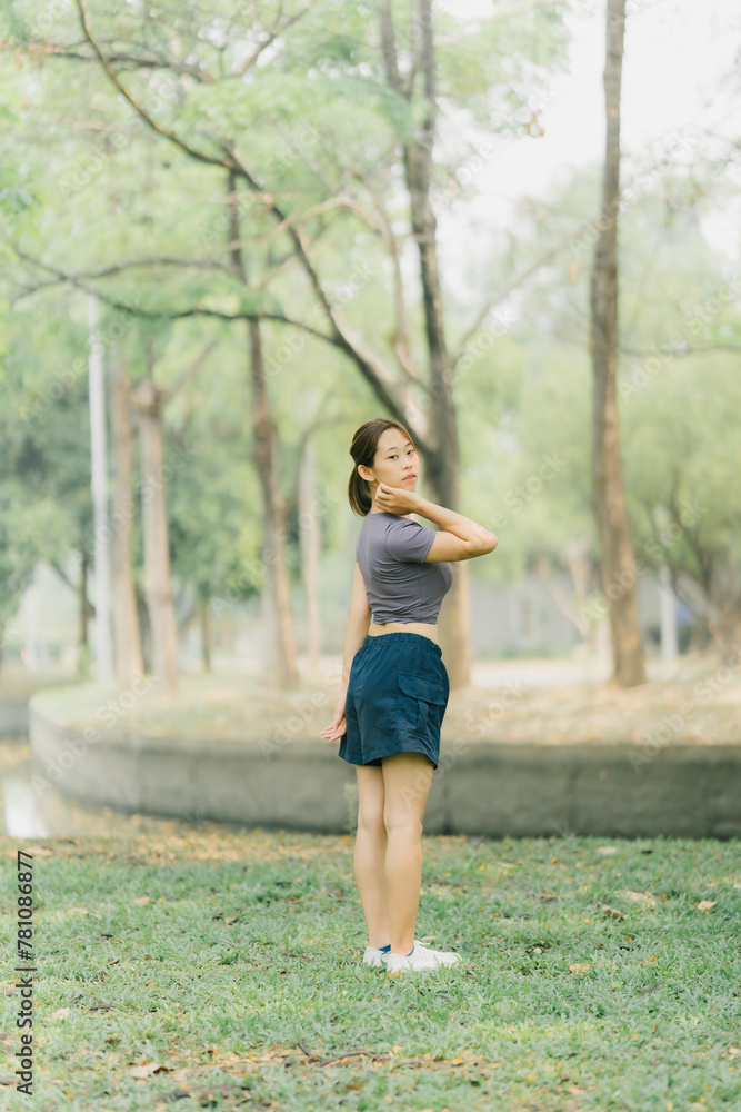 Beautiful Sport woman in sportswear running in the park. Healthy lifestyle and sport concept. Beautiful Sport woman in sportswear running in the park. Healthy lifestyle and sport concept.