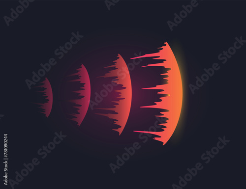 Cartoon laser gun beam. Alien combat weapon rays. Futuristic shot effect. Destructive plasma flow. Bomb blaster attack explosion. Vector game element