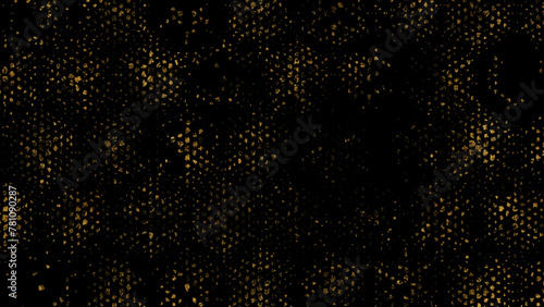 Strokes with Golden Paint Brush on Black Paper.Abstract gold dust background  Glitter On Black Background Gold Paint Glittering Textured