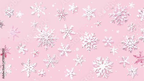 Snowflakes fall from sky can be use as background 