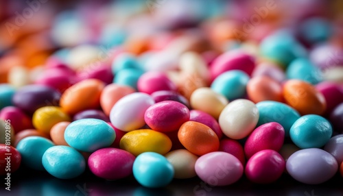 high resolution image depicting an array of colorful candies and sweets set against a visually appealing background