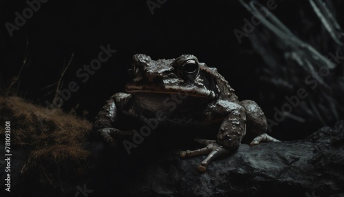 captive bred toad being reintroduced in the wild photo