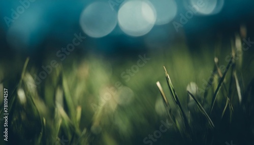 world environment day concept green grass and blue sky abstract background with bokeh generative ai #781094257