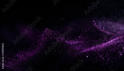 purple science technology light glowing particles background ai generated image