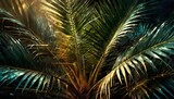 palm leaves tropical background