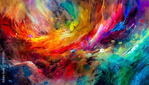 abstract colorful painted background of many colours