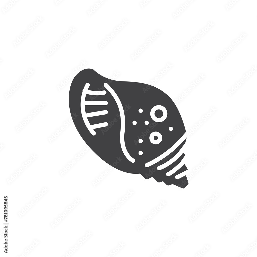 Seashell vector icon