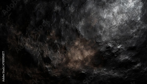black abstract texture background empty copy space for text wall structure grunge canvas black grunge texture background © Robert