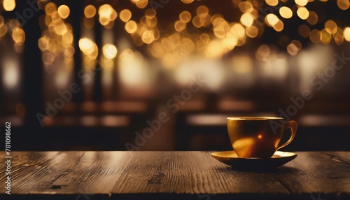 background dark restaurant cafe bokeh gold light blur top table wood empty christmas business design abstract party retro food vintage summer wine texture halloween hot drink birthday