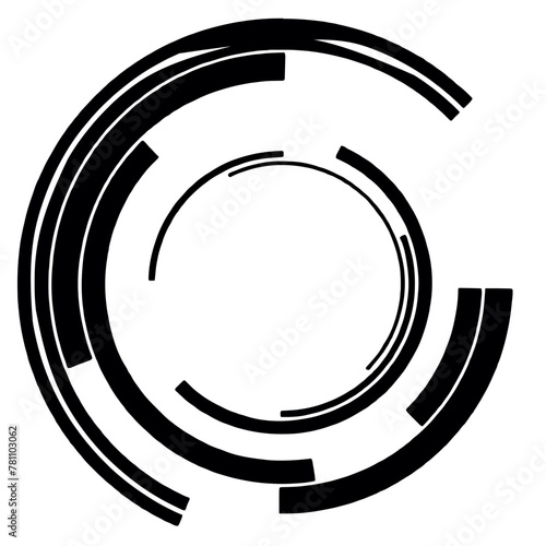HUD interface elements, Sci Fi isolated on transparent futuristic vector, HUD elements