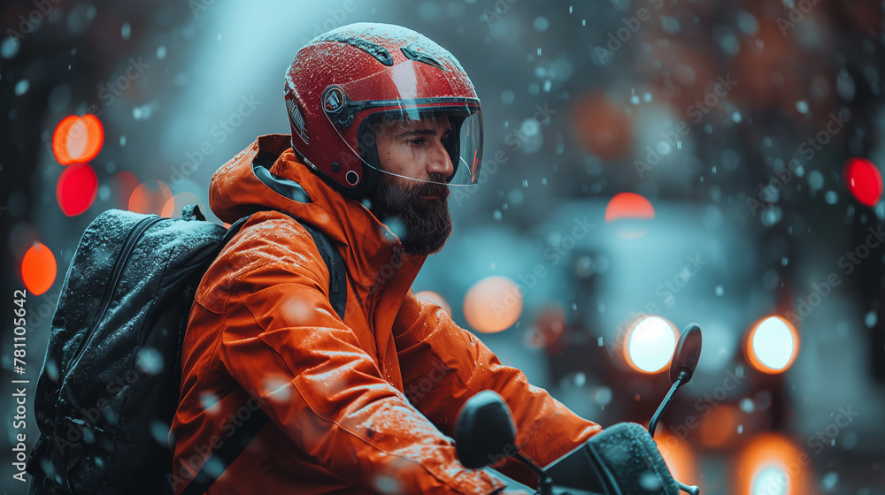 Scooter rider. Scooter rider.